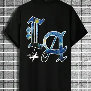 KOD Trend Hypemode Erkek Mektup Baskılı Tişört