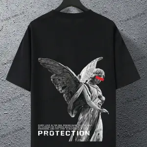 KOD Trend Hypemode Erkek Sloganlı ve Şekilli Grafik Tişört