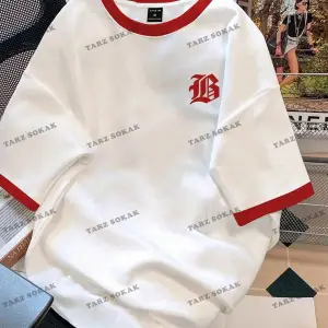 KOD Trend Hypemode Harf Baskılı ve Kontrast Kesimli Renkli Bloklu Erkek Tişörtü