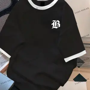 KOD Trend Hypemode Harf Baskılı ve Kontrast Kesimli Renkli Bloklu Erkek Tişörtü