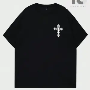 KOD Trend Hypemode Loose Fit Erkek Slogan Grafikli Düşük Omuz Tişört