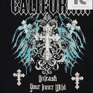 KOD Trend Hypemode Loose Fit Erkek Slogan Grafikli Düşük Omuz Tişört