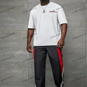 KOD Trend LEGND Erkek Plus Harfli ve Kartal Baskılı Tişört