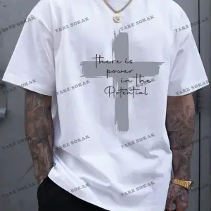 KOD Trend LEGND Erkek Sloganlı Grafik Tişört