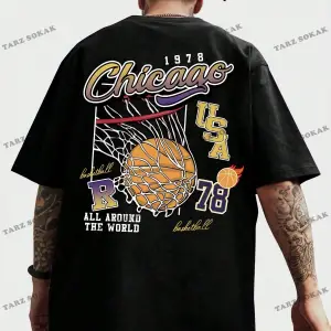 KOD Trend Prep Erkek Basketbol ve Letter Grafikli Tişört