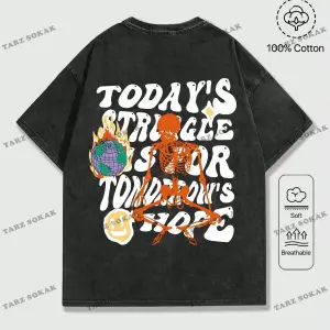 KOD Trend Street Life Erkek Grafik Baskı Yuvarlak Yaka Kısa Kollu Tişört