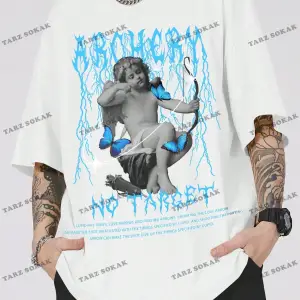 KOD Trend Street Life Erkek Harf ve Şekil Grafikli Tişört