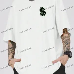 KOD Trend Street Life Erkek Karikatür ve Mektup Grafikli Tişört