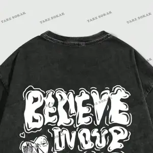 KOD Trend Street Life Erkek Sloganlı Grafik Tişört