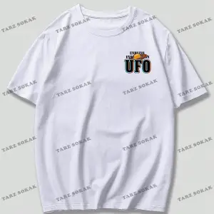 KOD Trend Street Life Erkek Uzaylı ve Sloganlı Grafik Tişört