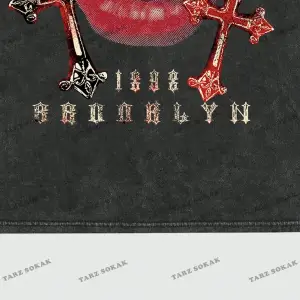 KOD Trend Street Life Harfli ve Dudaklı Kısa Kollu Erkek Tişört