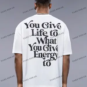 KOD Trend StreetEZ Oversize Sloganlı Grafik Erkek Tişört