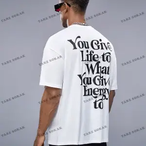 KOD Trend StreetEZ Oversize Sloganlı Grafik Erkek Tişört