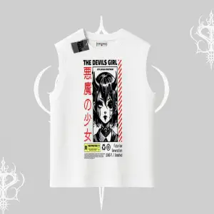 Kolsuz Tshirt Anime Devils Girl Japanese Style Baskılı