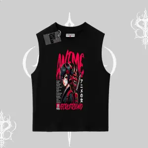 Kolsuz Tshirt Anime Girlfriend Kırmızı