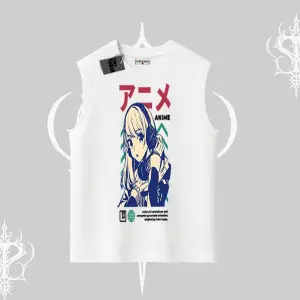 Kolsuz Tshirt Anime Kız Desenli Japon Tarzı