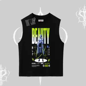 Kolsuz Tshirt Anime Unity Neon Detaylı Grafik Baskılı