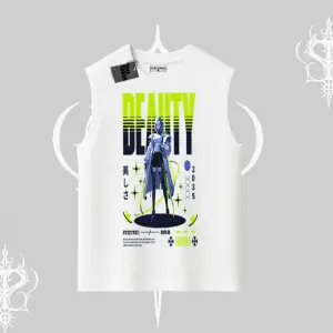 Kolsuz Tshirt Anime Unity Neon Detaylı Grafik Baskılı