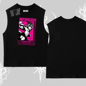 Kolsuz Tshirt Heroic Anime Girl Japon Stil Grafik Baskılı