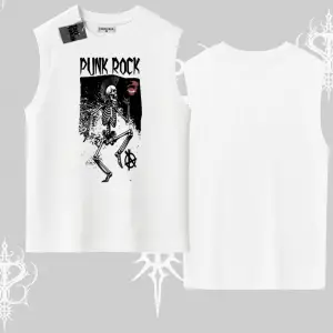 Kolsuz Tshirt Punk Rock Chaos Skeleton Riot