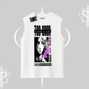 Kolsuz Tshirt Too Good Anime Girl Grafik Baskılı