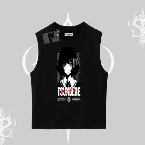 Kolsuz Tshirt Tsundere Anime Japanese Style Baskılı