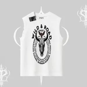 Kolsuz Tshirt Wild & Road Western Skull Biker Street Culture