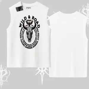 Kolsuz Tshirt Wild & Road Western Skull Biker Street Culture