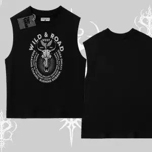 Kolsuz Tshirt Wild & Road Western Skull Biker Street Culture