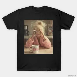 Komik Bebek Yüz Alaycı Bebek Sigara Y2K T-shirt Erkekler Kadınlar Için % 100% Pamuk T Shirt K