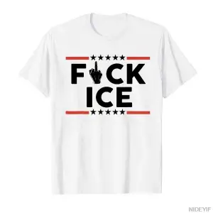 Komik F Ice No Human Yasadışı Değil Erkekler Kadınlar için T-shirt % 100% Pamuklu T Shirt Kıs