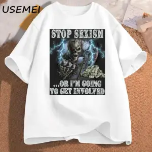 Komik iskelet Tshirt pamuklu t-shirt rahat kısa kollu adam giysileri baskılı kafatası grafik 3038