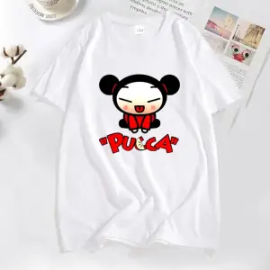 Komik karikatür Pucca çin bebek T-shirt erkekler kadınlar sevimli grafik T Shirt pamuk kısa k 2929