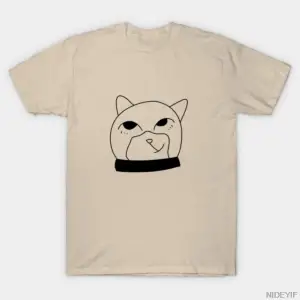 Komik Kedi Siyah & Beyaz İllüstrasyon T-shirt Erkekler Kadınlar Için % 100% Pamuk T Shirt Kıs