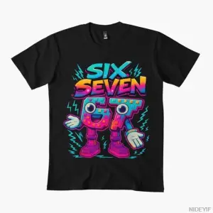 Komik Meme 67 Altı Yedi 6 7 İtalyan Beyin Çürümesi Genç Erkek Çocuk Tişörtü Erkekler Kadınlar