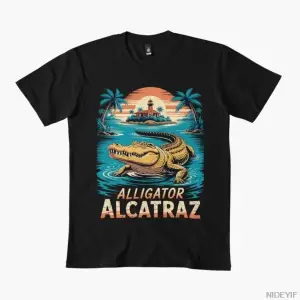 Komik Meme Florida Everglades Timsah T-shirt Erkekler Kadınlar Için % 100% Pamuk T Shirt Kısa