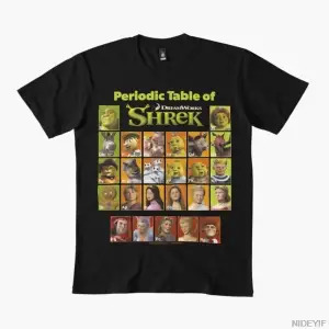 Komik Meme Periyodik Tablo T-shirt Erkekler Kadınlar Için % 100% Pamuk T Shirt Kısa Kollu Üst