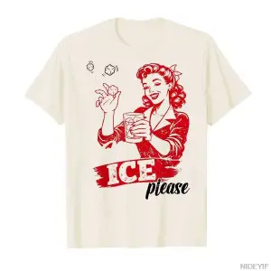 Komik No Ice Lütfen Meme T-shirt Erkekler Kadınlar Için % 100% Pamuklu T Shirt Kısa Kollu Üst