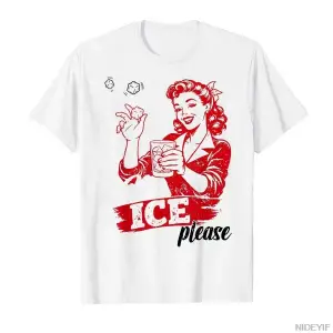 Komik No Ice Lütfen Meme T-shirt Erkekler Kadınlar Için % 100% Pamuklu T Shirt Kısa Kollu Üst