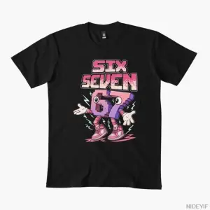 Komik Pembe Brainrot Meme İtalyan Altı Yedi T-shirt Erkekler Kadınlar Için % 100% Pamuk T Shi