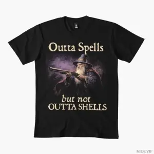 Komik sihirbaz meme, büyüleriyle değil, kabuklarıyla da değil, erkekler ve kadınlar için %100