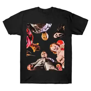 Korku Filmi Cadılar Bayramı Hayalet T-shirt Erkekler Kadınlar Için % 100% Pamuk T Shirt Kısa