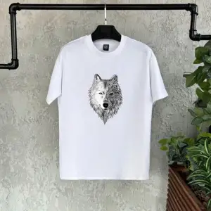 Kurt Baskılı Beyaz Baskılı Erkek