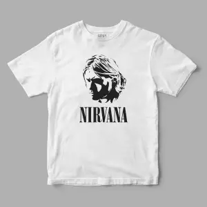 Kurt Cobain NIRVANA Baskılı Tişört