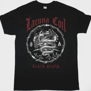 LACUNA COIL BLACK ANIMA NEW BLACK T-SHIRT