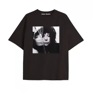 Lady gaga unisex oversize t-shirt siyah