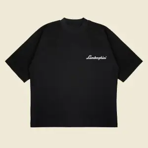 Lamborghini Aventador Baskılı Oversize Unisex Pamuklu Nefes Alan Kalın Kumaşlı