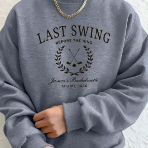 Last Swing Miami 2026 Baskılı Erkek Sonbahar Günlük Kapüşonlu Cepli Rahat Sokak Giysisi Spor