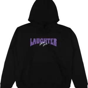 Laughter Siyah Oversize Unisex Kapüşonlu Sweatshirt Hoodie