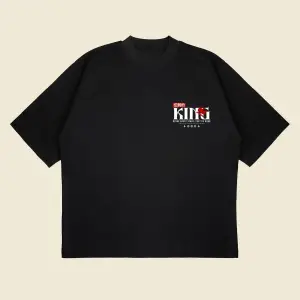 Legendary King Baskılı Oversize Unisex Pamuklu Nefes Alan Kalın Kumaşlı